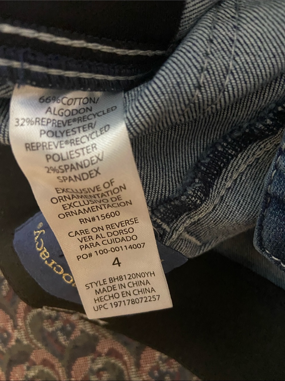 Democracy Ab Solution High Rise Denim Bermuda Utility Shorts Midtone Size 4 New - Picture 6 of 11